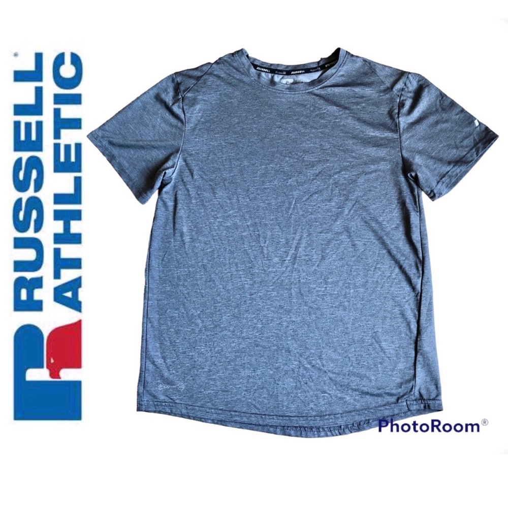 RUSSELL Active Shirt FRESH FORCE Dri Power 360 Short Sleeve Tee GRAY Small Men’s